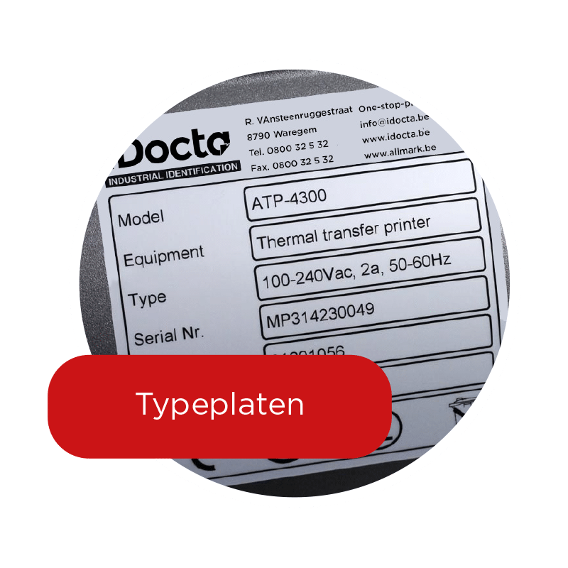 labelprinter typeplaten